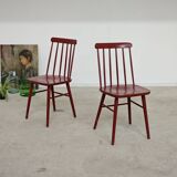 Paire de chaises style scandinave Stol Kamnik, ex Yougoslavie