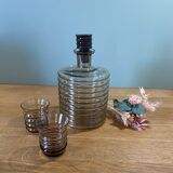 Smoked glass shot set