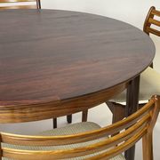 Table de salle à manger scandinave en palissandre année 60
