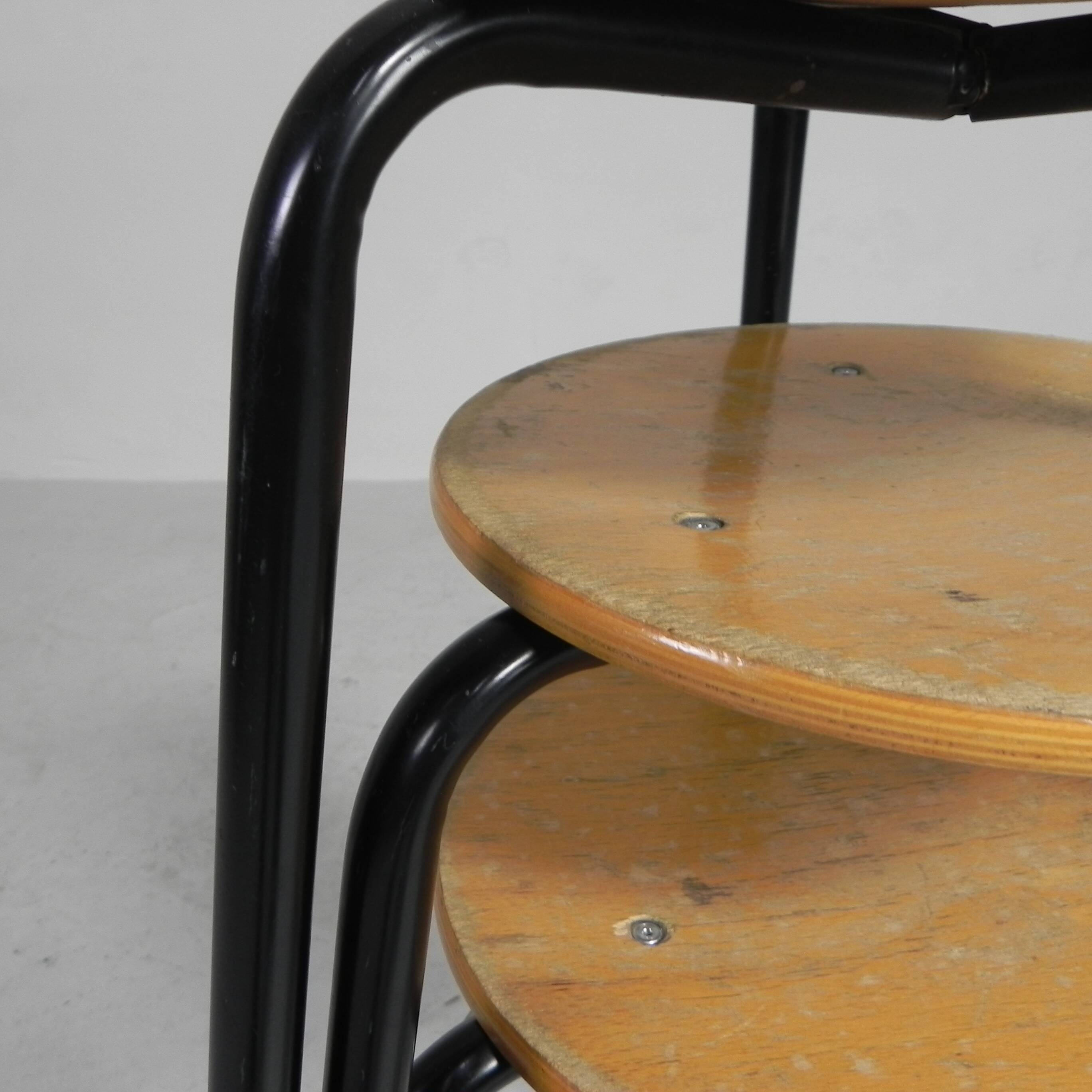 Industrial stackable stool, 59 cm high