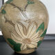 Vintage vase in solid bronze and cloisonné enamel