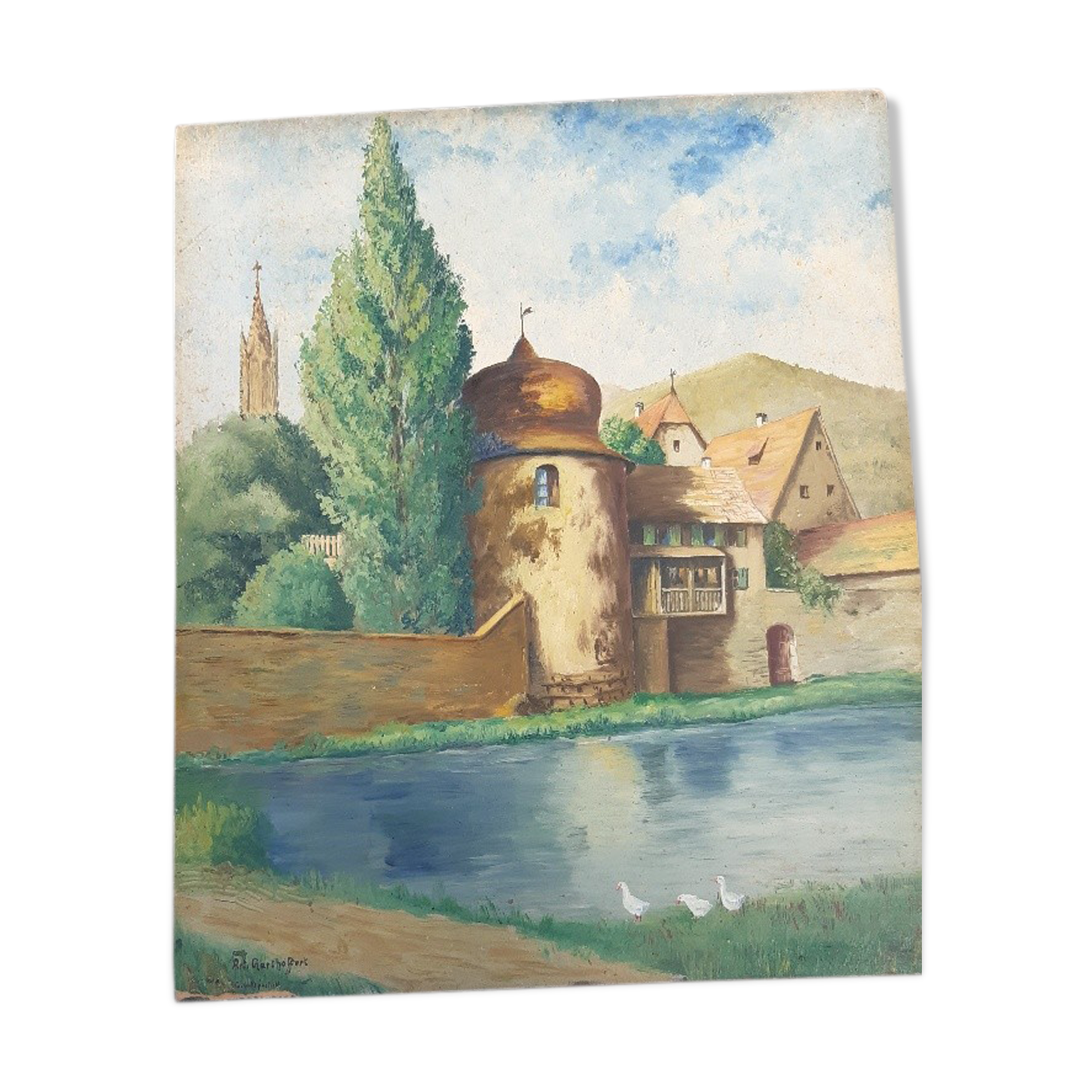 Oil on panel by Arthur Gerthoffert