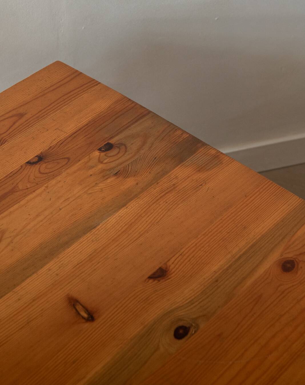 Vintage Pine Coffee Table Dymling Yngve Ekström Swedese, Brutalist, 1970s