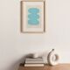 Abstract painting 30x40 on illustration paper H714 signed eawy