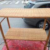 Rattan console table