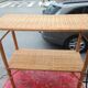 Rattan console table