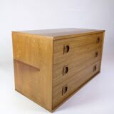 Wall-Mounted Chest Of Drawers Made In Rosewood By Albert Hansen From 1960s