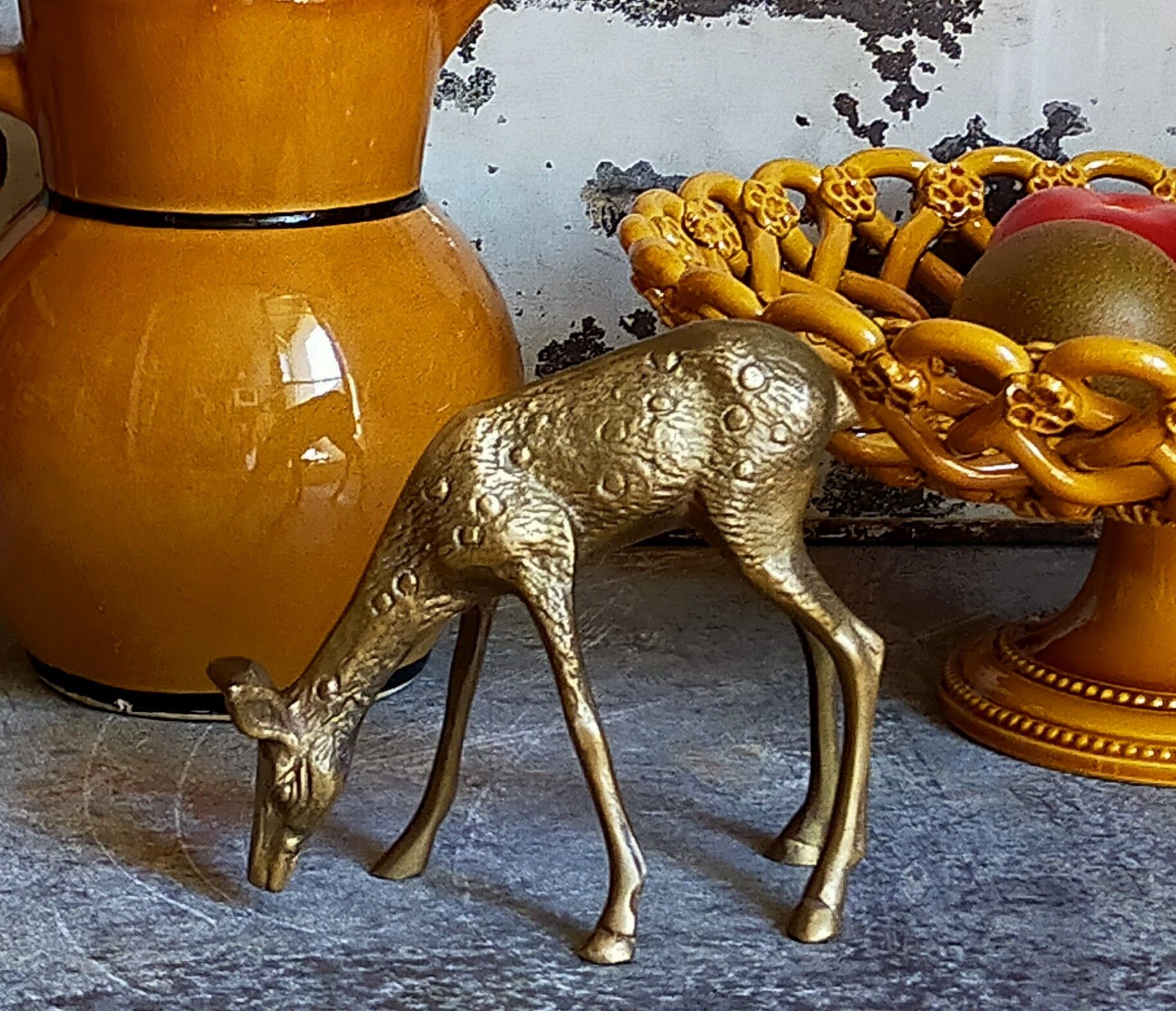 Solid brass doe