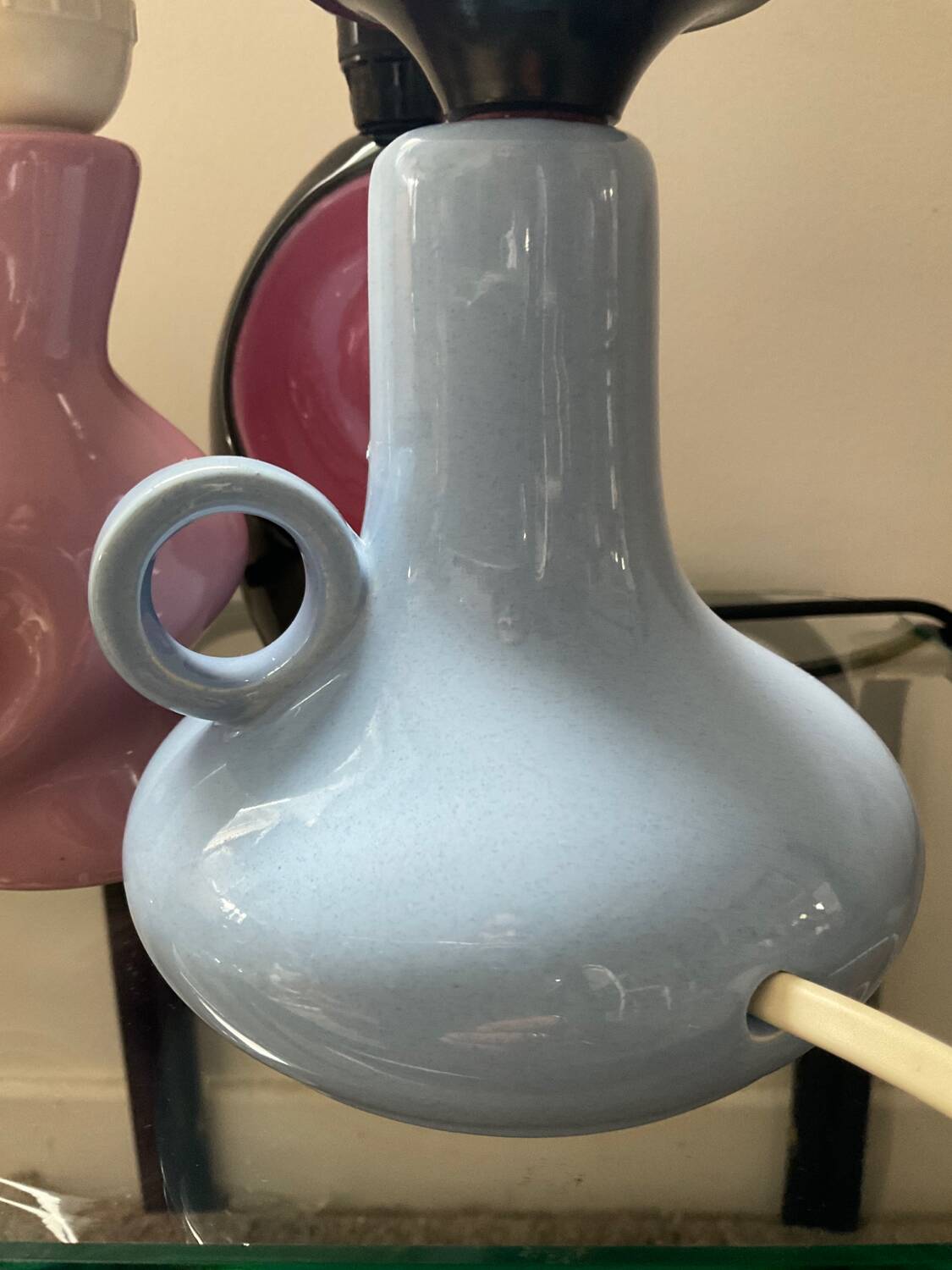 Trio of vintage ceramic lamp bases