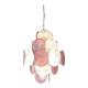 Handcrafted chandelier with alabaster disc glass, Murano glass.