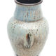 Enamelled sandstone vase