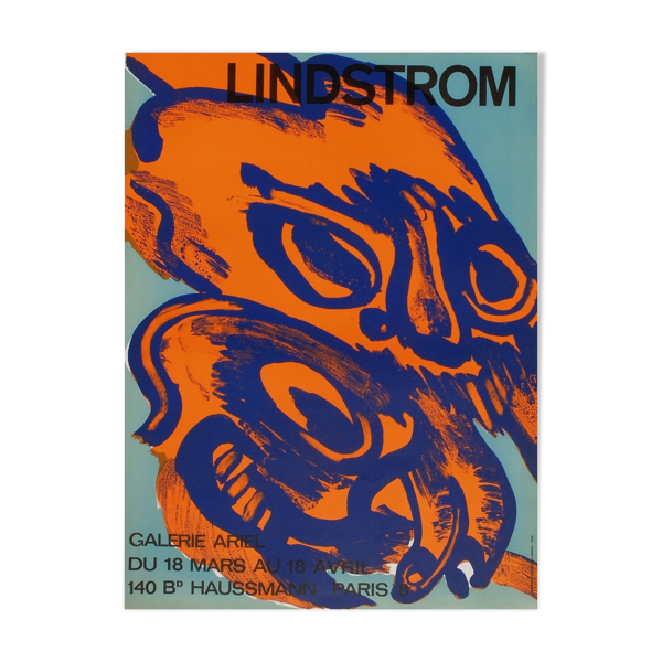 Affiche Bengt Lindstrom 1968