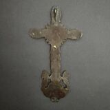 18th century gilded bronze crucifix decorated with cherubs