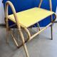 Vintage rattan magazine holder