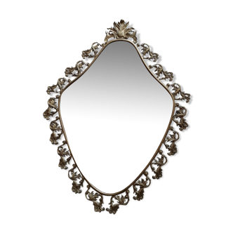 Miroir en metal doré 50x68cm