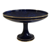 Sèvres porcelain cobalt blue footed bowl with gold rim – center