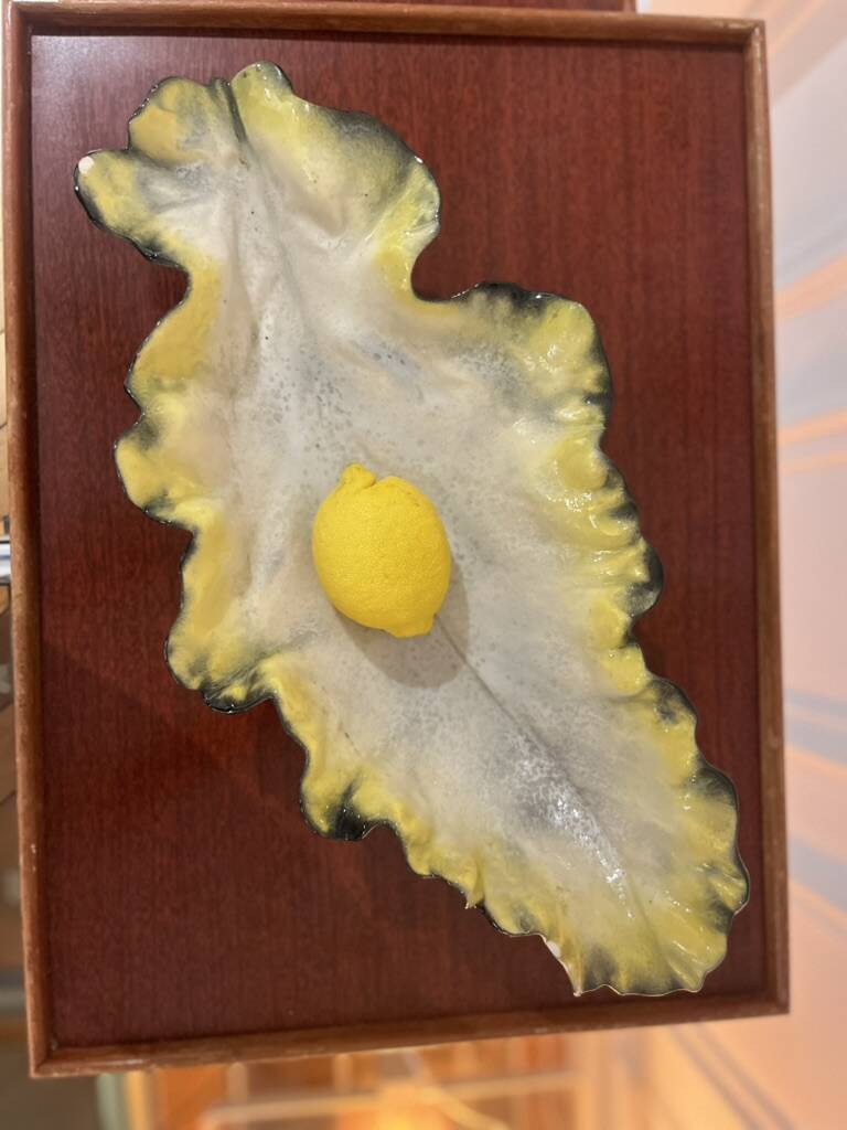 Pol Chambost leaf ceramic cup