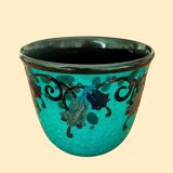 JACQUET (Paul, 1883-1968) flowerpot SAVOIE ceramics decorated with Fuchsias 1925