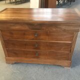 Louis Philippe period dresser in solid walnut