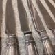 12 silver-plated metal table knives yrras style louis xvi
