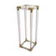 Very beautiful column pedestal by Charles Hollis Jones in Lucite & brass.