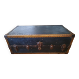 Old cabin trunk, suitcase. height 103cm
