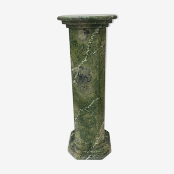 1970's Green Marble Painted Pillar