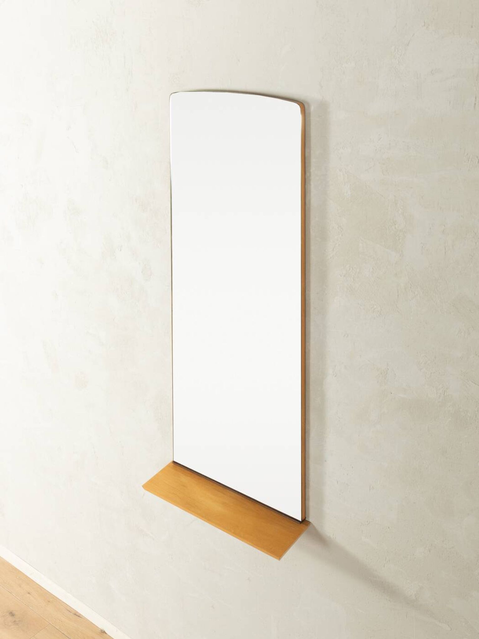 Miroir mural vintage simple avec étagère