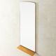 Simple vintage wall mirror with shelf