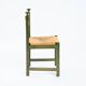 Odessa dining chairs set of 6, stained birchwood, Danish cord, 1970s