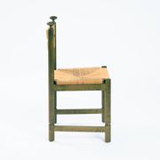 Odessa dining chairs set of 6, stained birchwood, Danish cord, 1970s