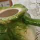 Lettuce leaf slipware teapot