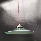 Green opaline pendant light