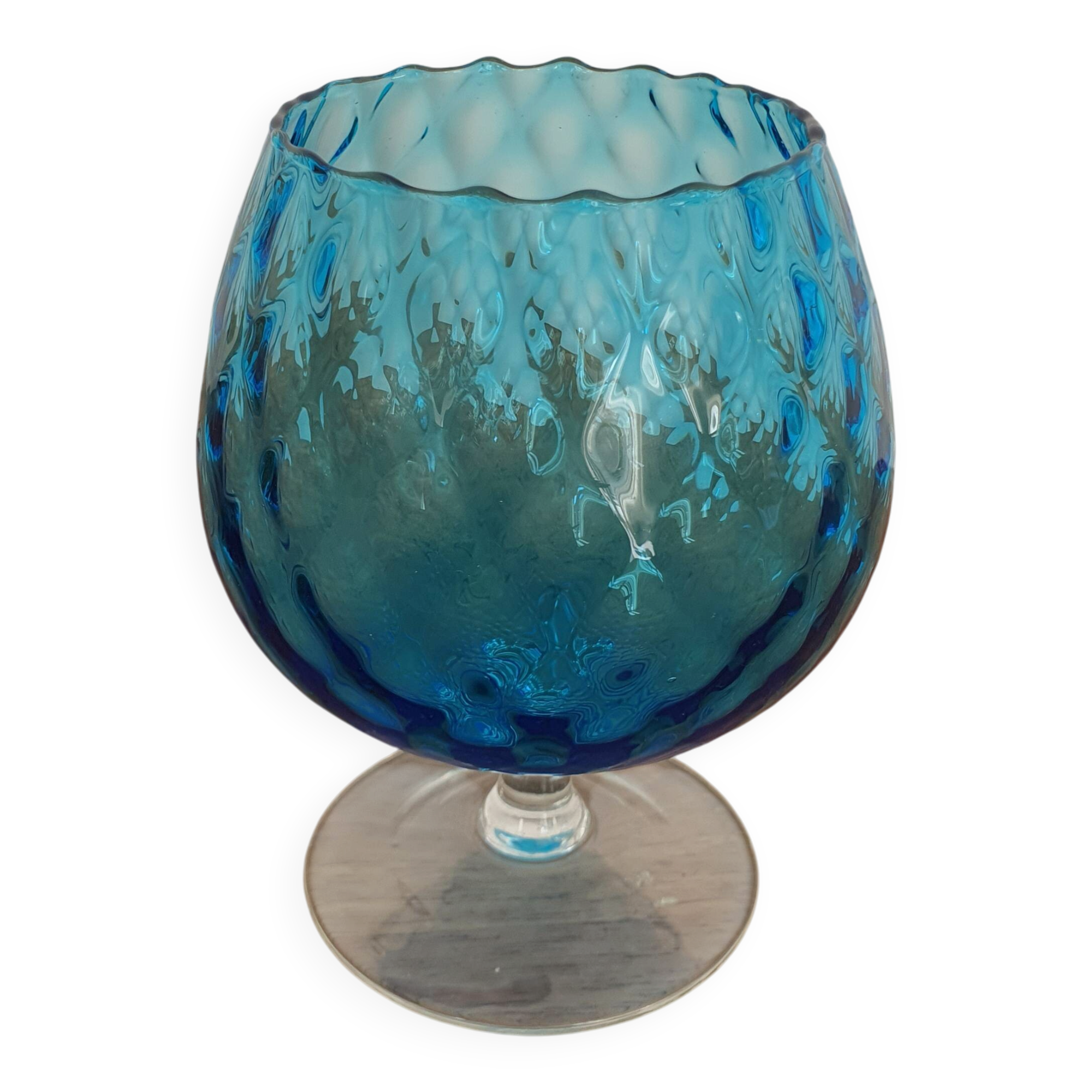 Blue balloon vase