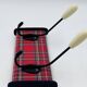 Vintage red Scottish coat rack from the 1970s.
