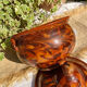 Antique marbled glazed earthenware soup tureen from the southwest, 18th century.
