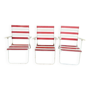 Ensemble de 3 fauteuils - jardin