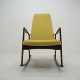 1960s Stylish Beech Rocking Chair,Czechoslovakia