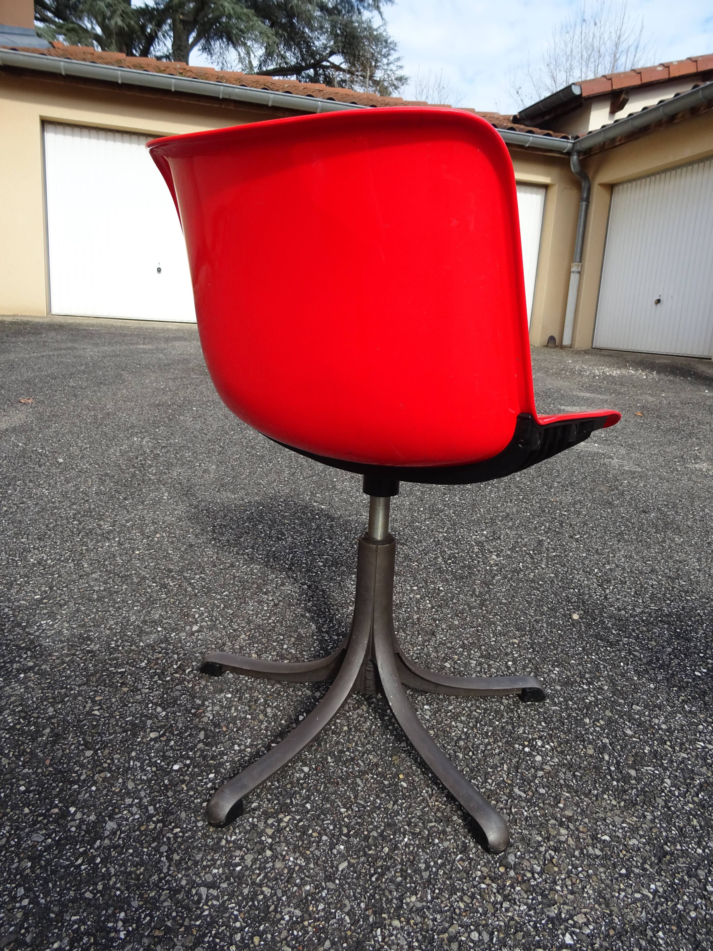 4 Modus chairs designed by Osvaldo Borsani for Tecno vintage