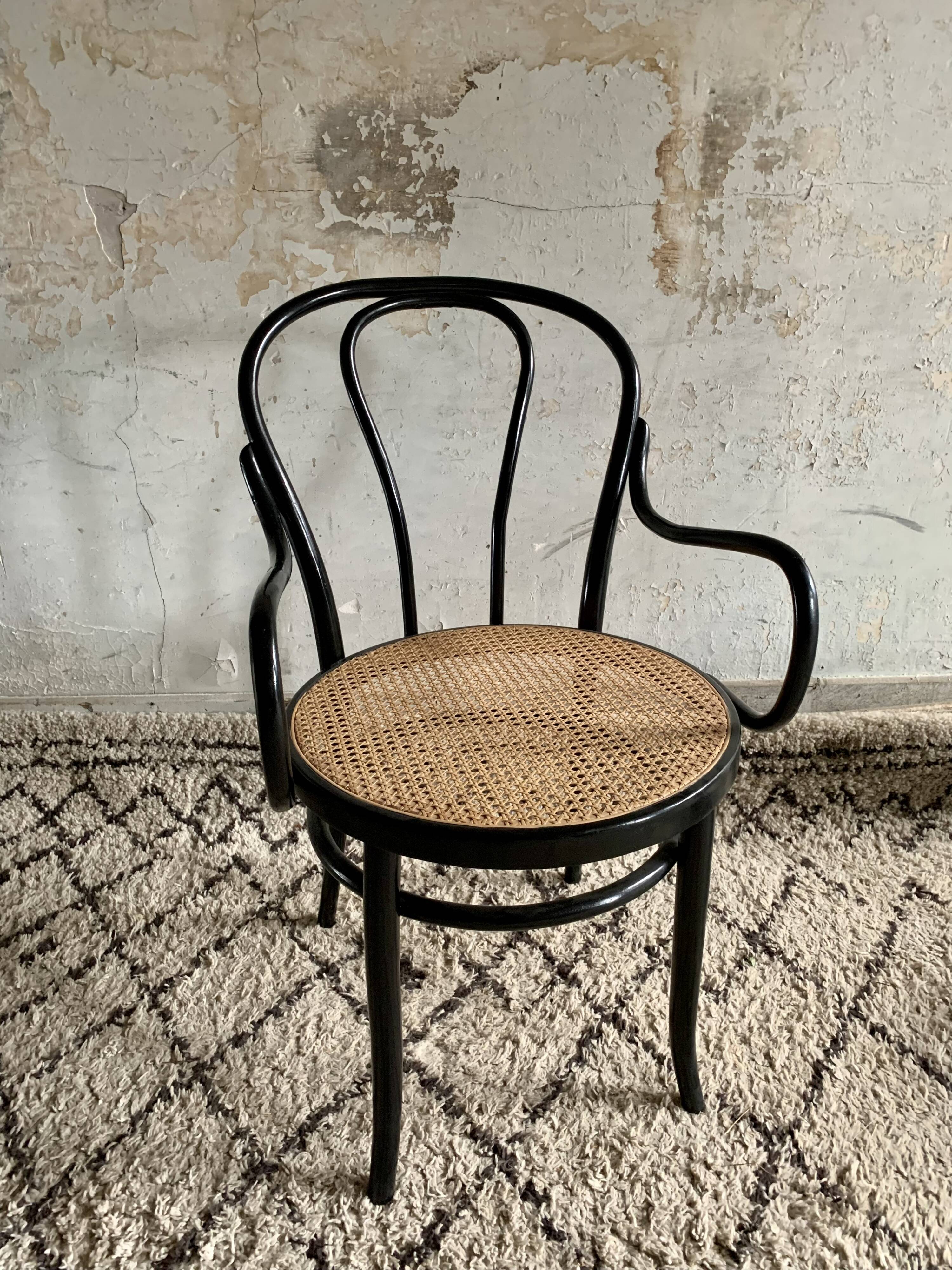 Fauteuil vintage cannage
