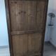 19th century painted wooden bedroom wardrobe