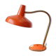 Vintage adjustable lamp, orange, made of metal.