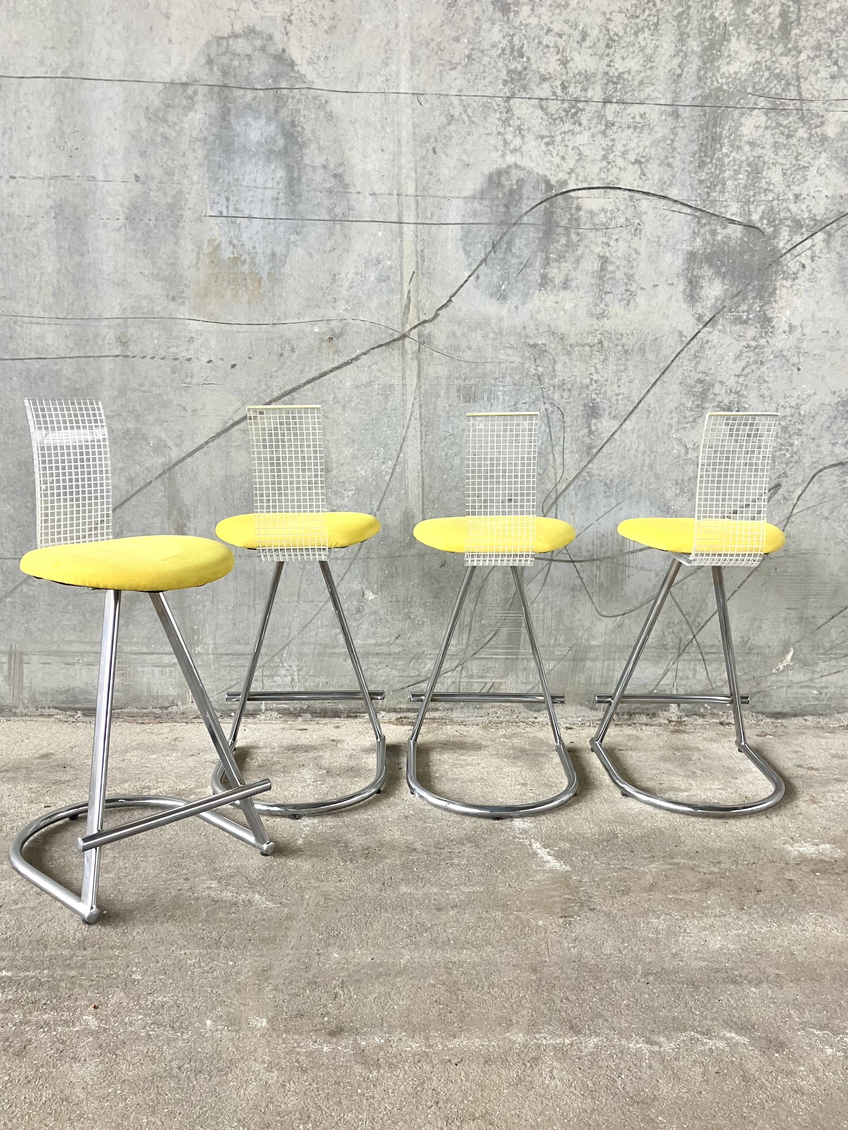 High chairs with plexiglass backrest Mirima, France