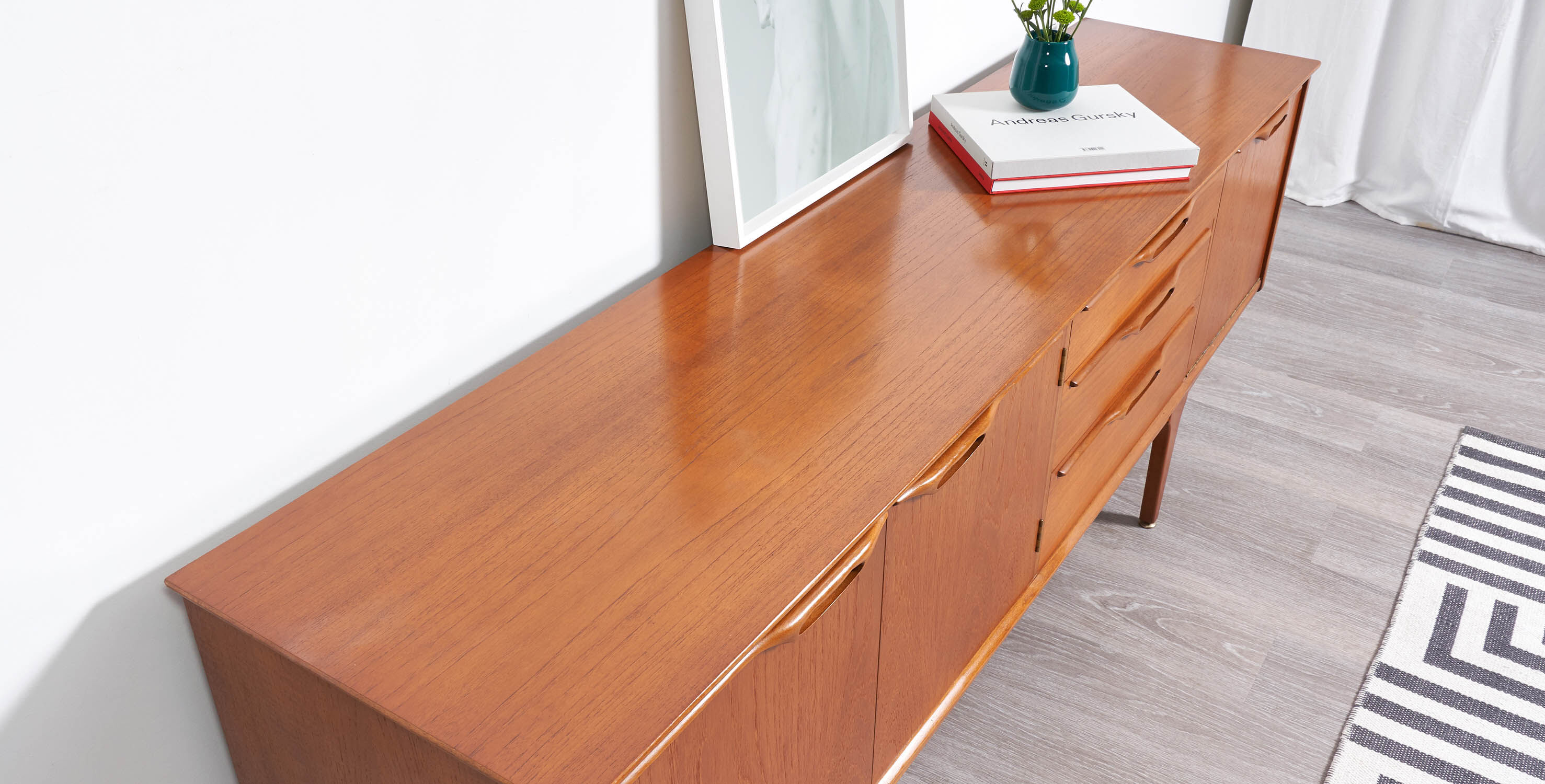 Sideboard jentique 1960 style scandinavian 198cm