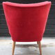 Armchair 60s vintage cocktail red velvet