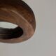 1970 brutalist mirror in elm by Richard Lecompte dlg A. Noll popular art