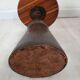 Pair of industrial stools foot in copper metal