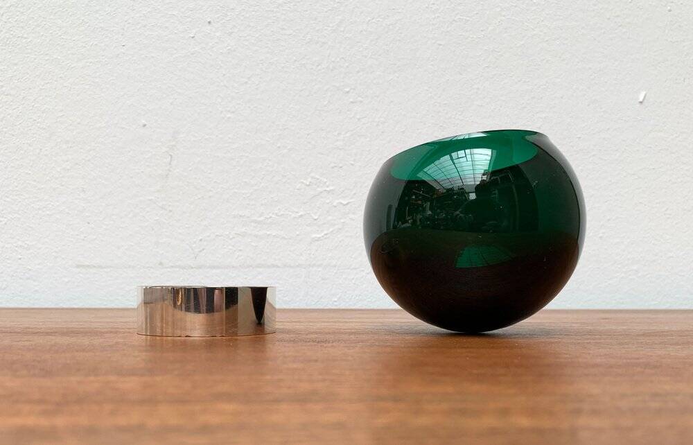 Mid-century modern German space-age glass balls by Quist, 1960s, set of 3