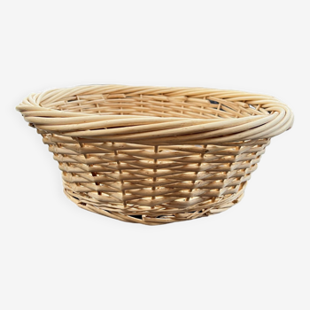 Panier rond en osier