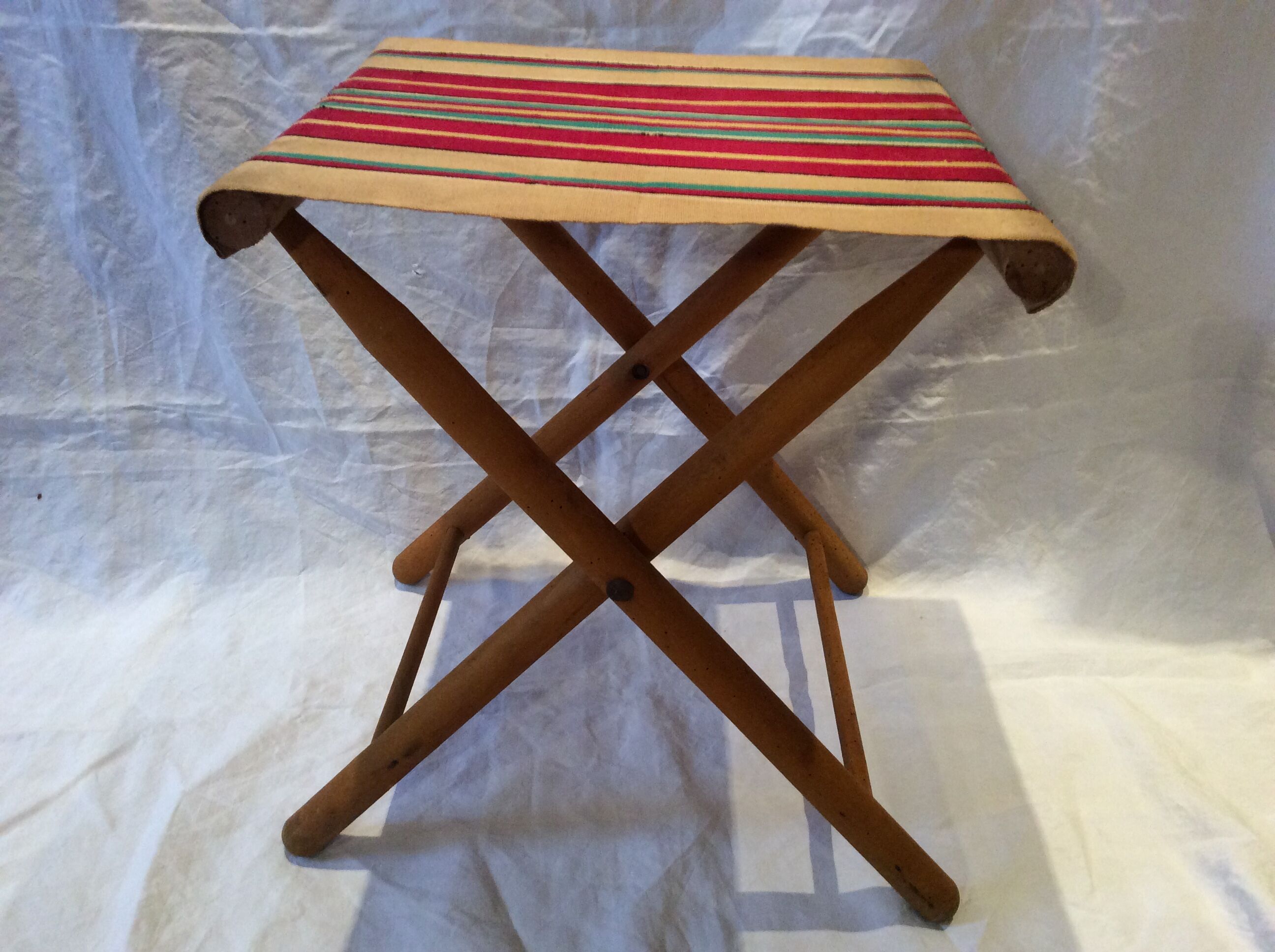 Folding vintage stool